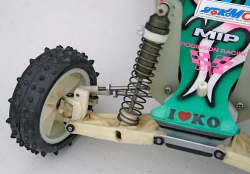 1989 Australia Worlds RC10 - Front Right Shock A-arm Wheel Tire