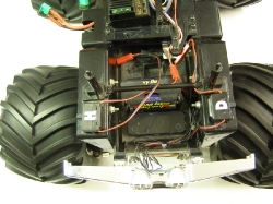 Tamiya Clodbuster 58065 Blue and Chrome - Light Wiring and Switches