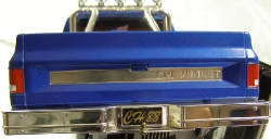 Tamiya Clodbuster 58065 Blue and Chrome - Rear Tailgate Chevrolet Bumper