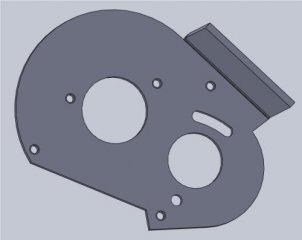 RC10 Solidworks Chassis - Motor Plate