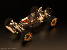 Sketchup Drawing - Tamiya Avante 58072 Chassis Overall