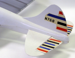 Leroy Cox TD1 TD-1 Plane - Left Tail Fins and Decals