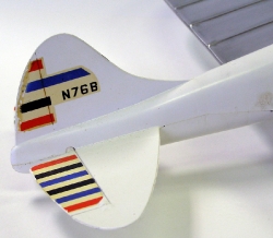 Leroy Cox TD1 TD-1 Plane - Right Tail Fins and Decals