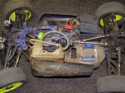 Kyosho MP7.5 Kanai 2 3 Buggy Lot - Over Top Left Chassis Body Off