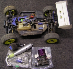 Kyosho MP7.5 Kanai 2 3 Buggy Lot - Top Left Side Body Off