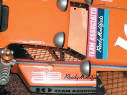 Box Art RC10 - Top View Windshield Right Side