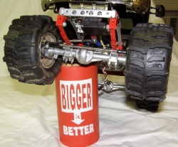 Tamiya Bruiser with True Flame Paint - Front Axle