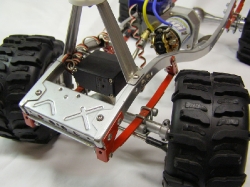 Tamiya Bruiser with True Flame Paint - Over Front Steering Servo Body Off