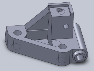 RC10 Solidworks Chassis - Front Suspension Mount RC10 Solidworks Chassis - Front Suspension Mount