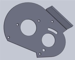RC10 Solidworks Chassis - Motor Plate RC10 Solidworks Chassis - Motor Plate