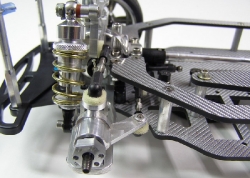 Aluminum Team Associated TC3 1968 Camaro Photo - Left Front Steering Hub and Shock