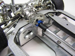 Aluminum Team Associated TC3 1968 Camaro Photo - Motor Mount, Gear Box, and Main Gear Close-Up