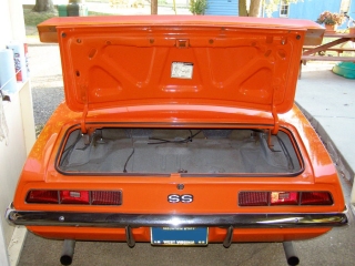 1969 Camaro SS 396 For Sale - Trunk Lid Open Rear Bumper and Brake Lights