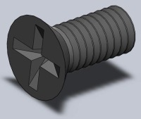 RC10 Solidworks Chassis - 8-32 Screw