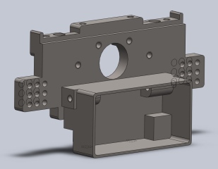 RC10 Solidworks Chassis - Bulkhead Front View
