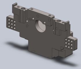 RC10 Solidworks Chassis - Bulkhead Rear View